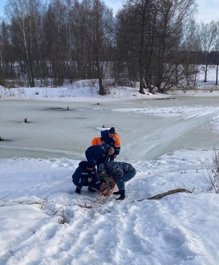 Спасатели Подмосковья спасли рыбака, провалившегося под лед в округе Чехов